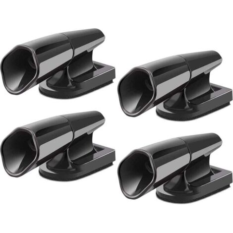 4 Sifflets Ultrasoniques Anti-Collision Cerfs Pour Voiture Moto Avertissement Faune Noir