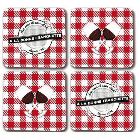 4 sous verres - Bonne Franquette
