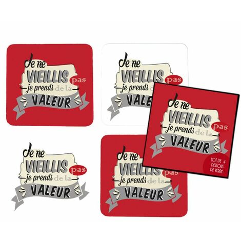 4 sous verres - Je ne vieillis pas