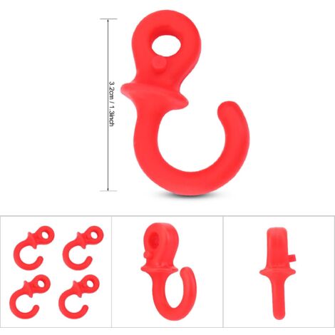 4 Stabilisateurs d'arc en caoutchouc durable pour amortir les vibrations et chocs (Rouge)