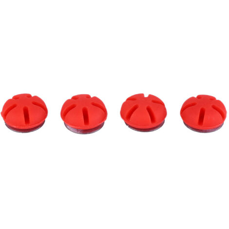 4 Stabilisateurs Universels en Caoutchouc pour Arc, Amortisseurs Anti-Vibrations (Rouge)