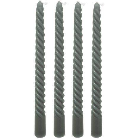 4 Stabkerzen Twist many grün 180g - Atmosphera créateur d'intérieur