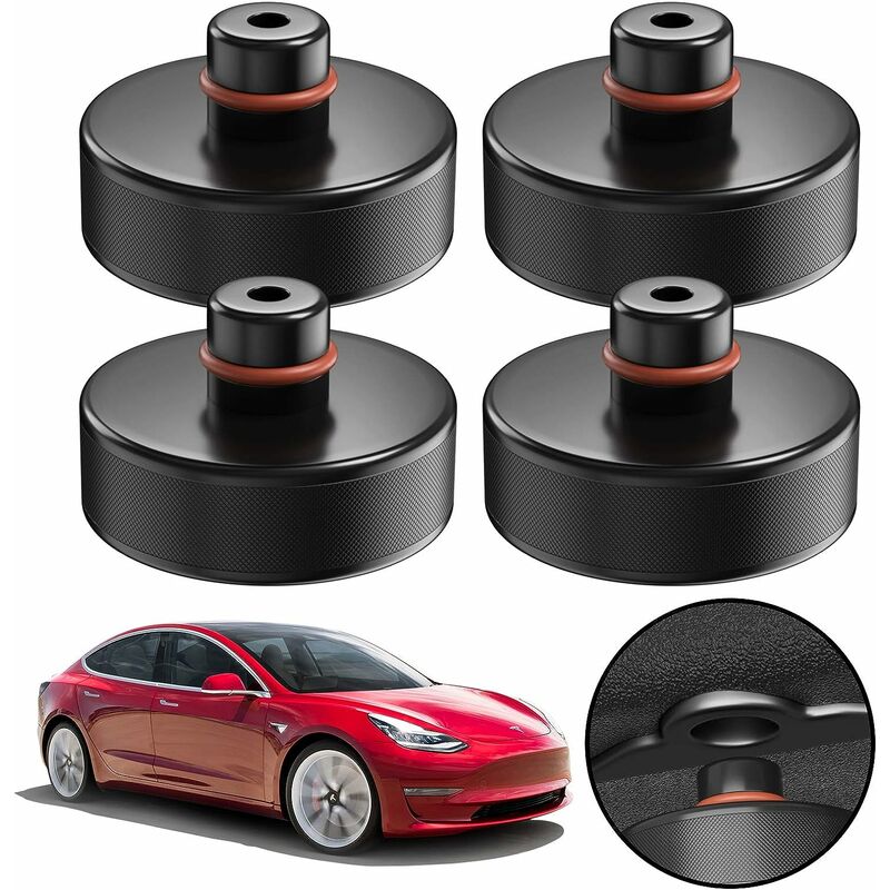 Coussinet en caoutchouc pour cric Tesla Model 3 de 4 pièces pour cric et coussinet en caoutchouc universel pour voiture suv Réglage de voiture