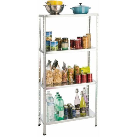 4 -STOREY GALVANISET METAL SPELF dans Kit - Brixo Zip