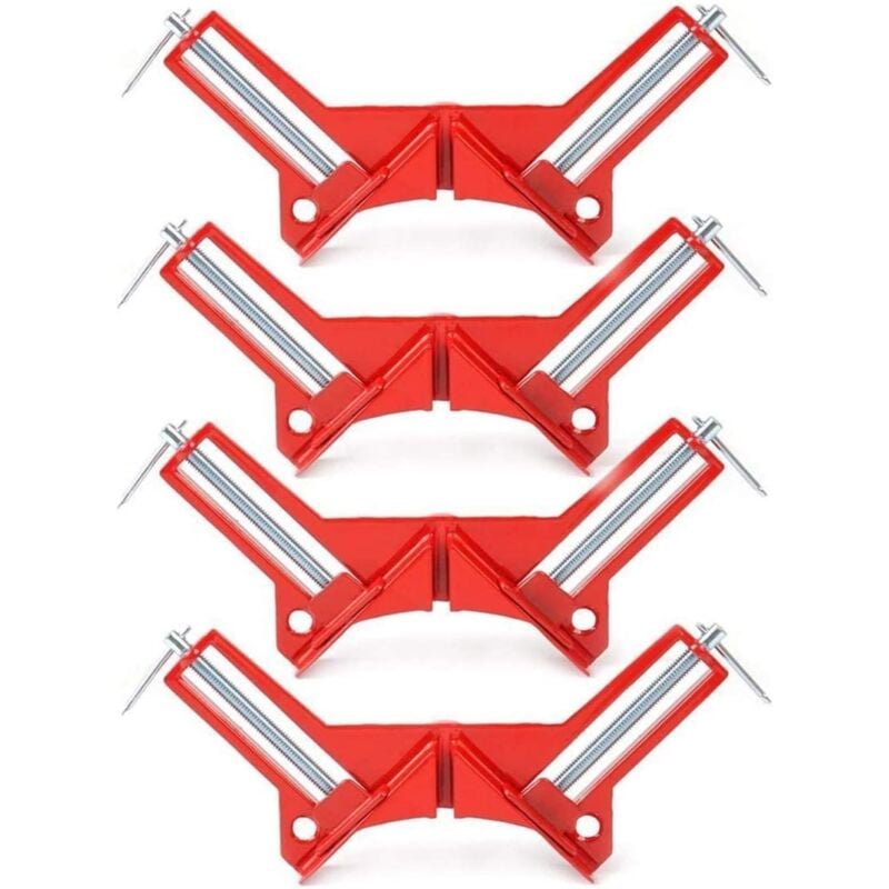 Image of 4 Stück aus Zinklegierung mit 90°-Winkel und Klemme für Fotomünzen