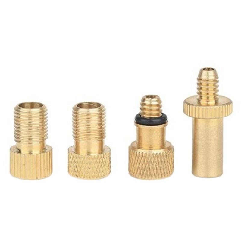 Image of 4 StüCk Fahrrad Ventil Adapter Verteiler Sv Av Dv Pumpe Ball Nadel Inflator Passt