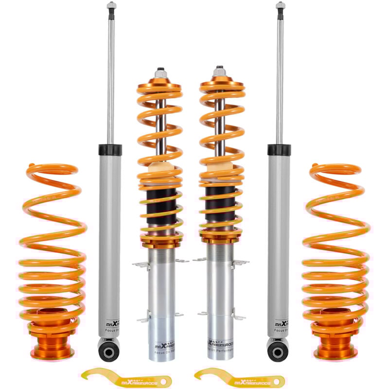 Image of 4 Stück Gewindefahrwerke for vw Golf MK4 1J1 New Beetle Seat Leon 1.9 TDi 2.3 V5