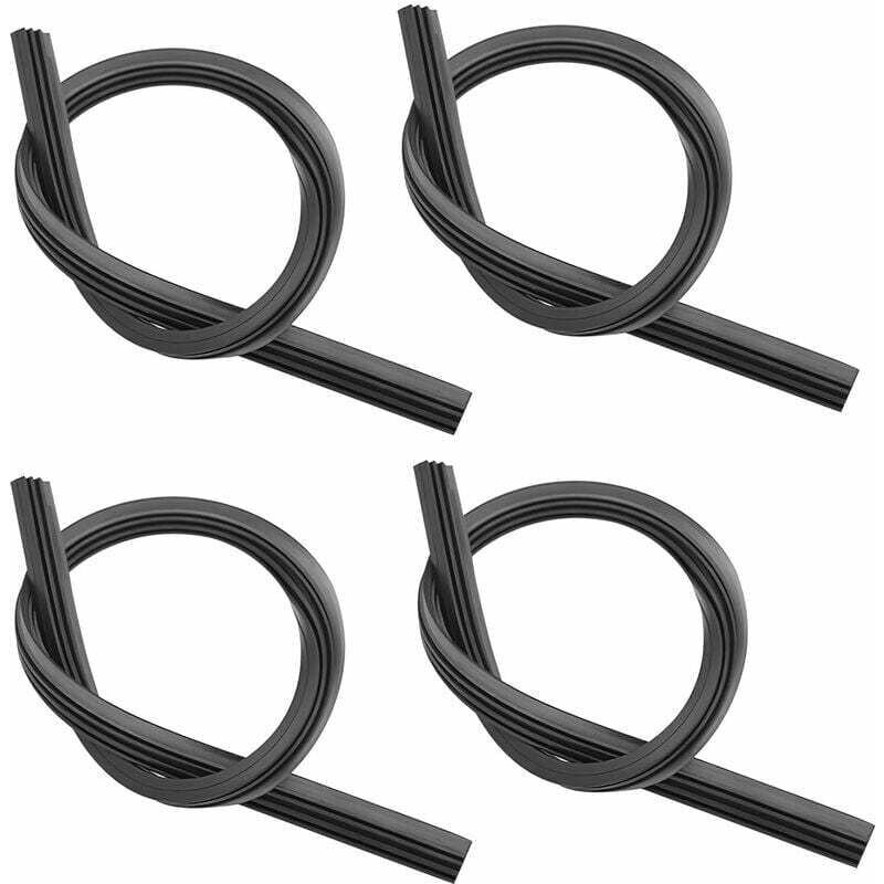 Image of 4 Stück Gummi-Ersatzwischerblätter, 800 mm Universal-Scheibenwischerstreifen, Ersatzgummi