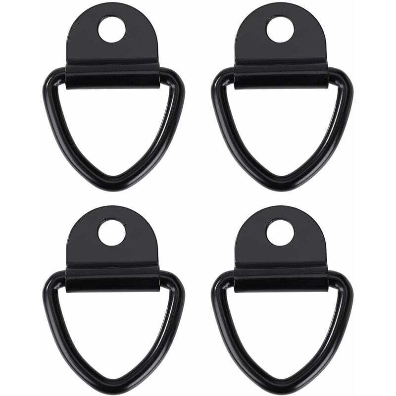 Image of 4 Stück Hochleistungs-V-Ring-Zurrhaken aus Edelstahl, Ankerring für Anhänger, LKWs und Lagerhallen