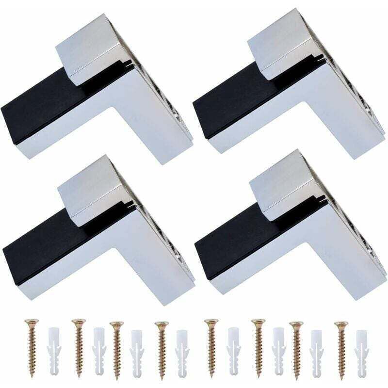 Image of 4 Stück Wandhalterungen für Glas-/Holzregale mit einer Dicke von 5 bis 30 mm