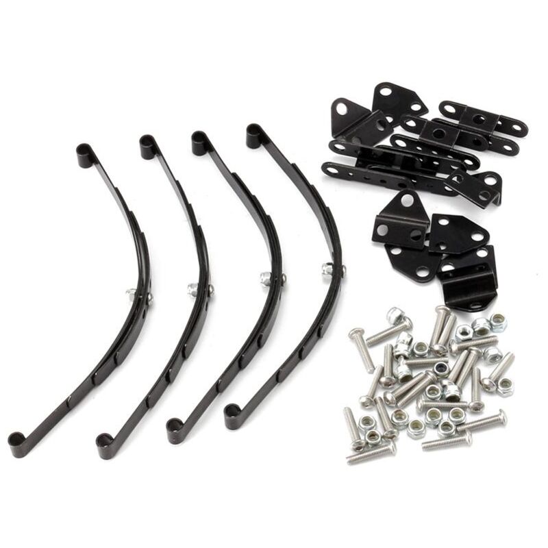 Image of Tlily - 4 StüCke 1/10 Blatt Federn Set HighLift Chassis für D90 rc Crawler Auto Teile Schwarz