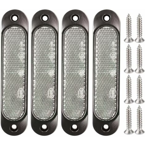 4 Stück 12 V-24 V 27 LED-Anhängermarkierungen vorne, LED-Anhänger-Parkumdrehungen hinten für LKW, Bus, Boot, Wohnmobil, LKW, SUV, UTV, weiß