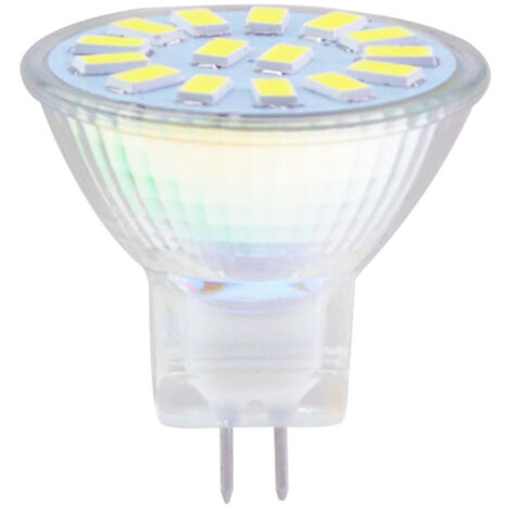 4 Stück 12V LED-Becherleuchte, Niedervolt-Stiftstrahler, LED-Becherleuchte, 12V-Ersatz für Halogenlampen, weiß, 2WW