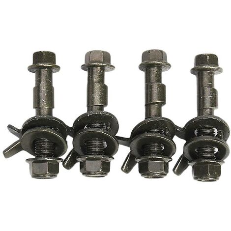 4 Stück 14 mm Stahl-Auto-Vierrad-Ausrichtung, verstellbare Sturzschrauben, 10,9 Intensität