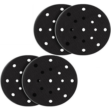 4 Stück 150mm Weiche Schleifunterlage, weiche Schaumstoff-Schnittstelle für Schleif- und Polierteller, Geräuschschutz (17 Löcher)