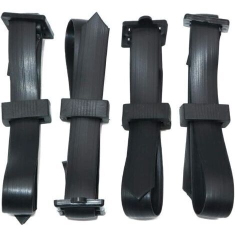 4 Stück 60 x 2,5 cm Verstellbare Gummibänder für Sträucher