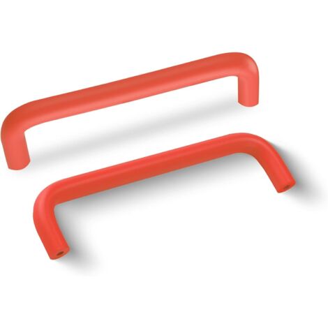 4 Stück 96 mm Aluminium-Möbelgriffe, Schranktürgriffe mit Schrauben, Schubladengriffe für Küchenschränke, Orange