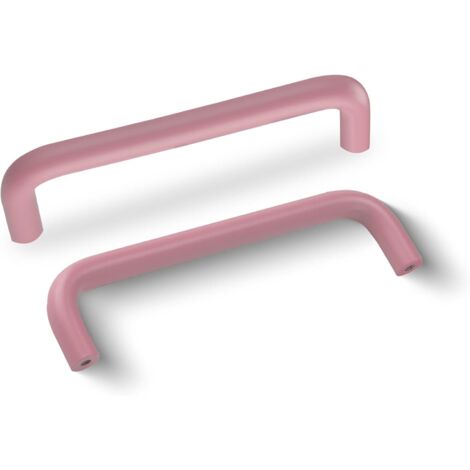 4 Stück 96 mm Aluminium-Möbelgriffe, Schranktürgriffe mit Schrauben, Schubladengriffe für Küchenschränke, Rosa