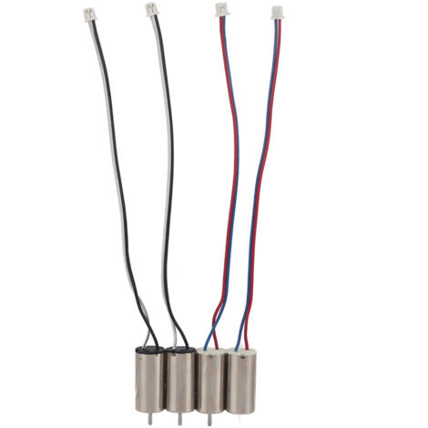 4 Stück DC 3,7V 44000RPM Hochgeschwindigkeits-Vibrations-Mikro-Vibrationsmotor mit Bürsten, 10x20mm Mikromotordraht für Roboter, Drohnen, Flugzeuge und Modellflugzeuge.