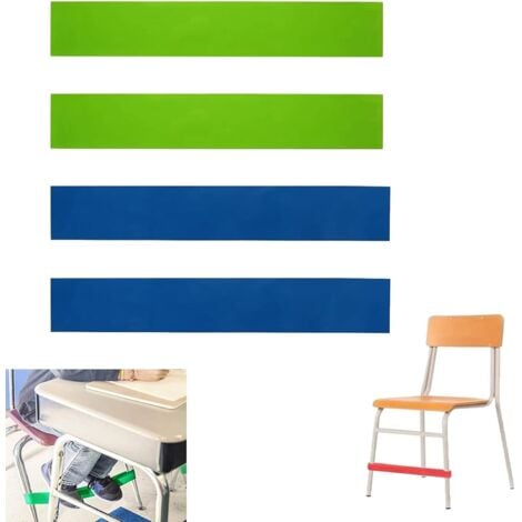 BLUEDEER 4 Stück Dehnbare Stuhlbänder, Stuhlzappelbänder, Flexible Sitzgurte, Federnde Gurte für Stühle,Schreibtisch, Yoga