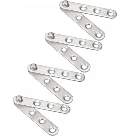 4 Stück Drehtürscharnier Edelstahl 360 Grad Drehbar 60mmx11mm