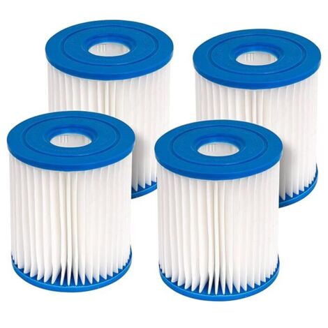 4 Stück Filterkartuschen für Intex H-Typ Poolfilter