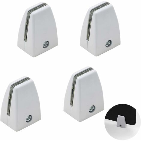 4 Stück Glasklammern aus Zinklegierung, Spiegelhalter, Glasklemme, verstellbare Befestigungsglasklemme, Spiegelregalklemme, für Spiegel, Glas, Schindeln, Regalhalterungen