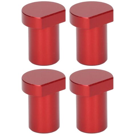4 Stück Holzbearbeitungs-Desktop-Begrenzungsblöcke, Holzbearbeitungsbank-Begrenzungskartenblock, 20 mm Durchmesser, Rot