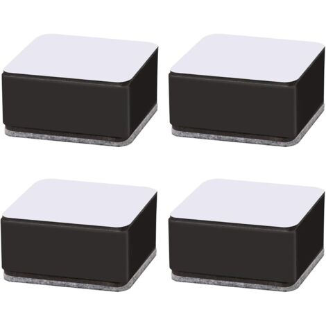 4 Stück Kohlenstoffstahl Tischerhöhung, Selbstklebende Möbelerhöhung, Durchmesser Möbelerhöher, für Sofa, Couchtisch, Schrank, Bett, Schreibtisch—3cm Hoch