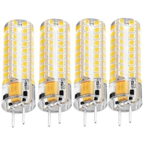 AIMOONSA 4 Stück LED-Lampen Gy6.35 LED-Lampen AC DC 12 V Bi Pin dimmbare Halogen-Ersatzlampen