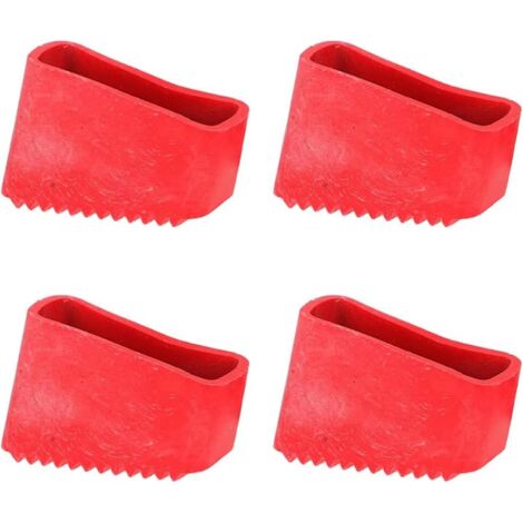 LINGHHANG 4 Stück Leiterfußabdeckungen, Gummi-Leiterfüße, für Treppen, rutschfeste Gummiabdeckungen, Leiterschutzpolster für Teleskopleitern