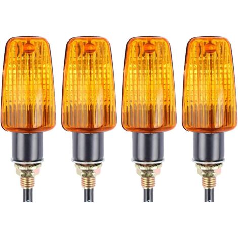 4 Stück Motorrad-Blinker, 12 V, wasserdicht, universell, für Motorrad, Roller, Quad, Cruiser, Off-Road