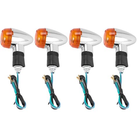 4 Stück Motorrad Blinker Lichter LED-Anzeige für