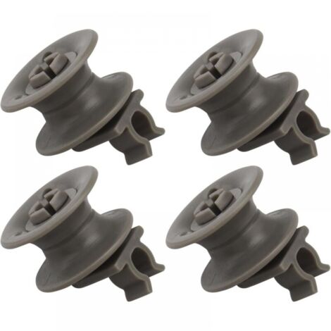 4 Stück Obere Abtropfgestell-Räder 4581DD3002A, kompatibel mit LG LDF6920BB LDF6920ST Geschirrspüler-Ersatzteilen