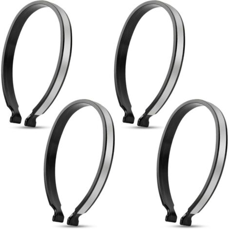 4 Stück reflektierende Fahrradclips, reflektierende Fahrradhosenclips, universeller reflektierender ABS-Fahrradknöchelriemen, reflektierender Hosenclip für Unisex-Fahrräder