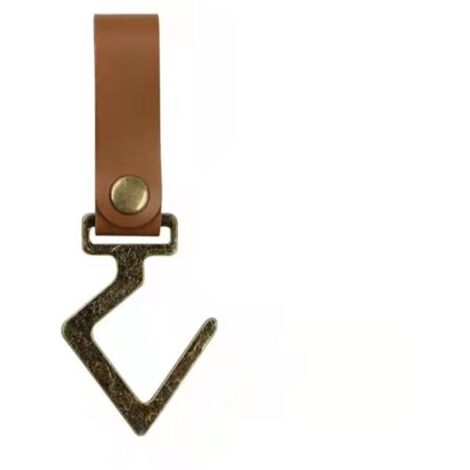4 Stück S-förmige Haken, multifunktionale dreieckige Metall-Lederhaken, für Töpfe, Mäntel, Küche, Badezimmer, Büro, Rucksäcke