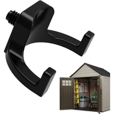 4 Stück Schuppenhaken zur Aufbewahrung, Garagen-Organizer-Haken, 10 x 8,7 cm Wandaufhänger-Zubehör, robuste Stahlkonstruktion, rostbeständige Oberfläche für Industrie, Haus, Garten, Terrasse, Rasen