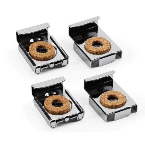 4 Stück Spiegelaufhänger Spiegelclips Spiegelhalter Wandspiegelmontage Spiegelmontageclips mit Schrauben und Erweiterungsrohren für Spiegelbefestigungsaufhänger
