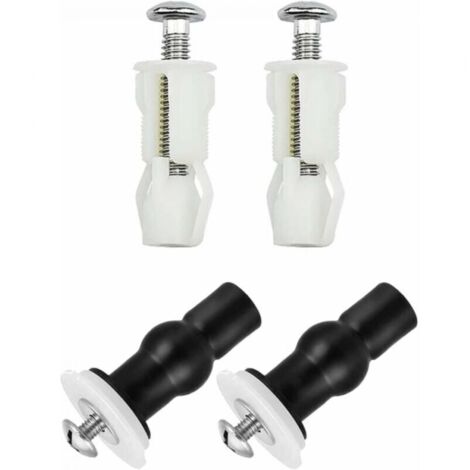 4 Stück Toilettensitz-Scharnier-Befestigungsschrauben, Toilettendeckel-Dehnschrauben, Toilettendeckel-Befestigungsschrauben-Set, Ersatzteile