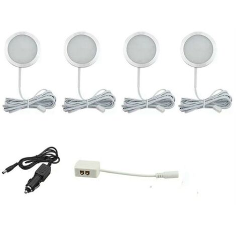 4 Stück Wohnmobil-Innenbeleuchtung, Wohnmobil, Van, Boot, Beleuchtung, LED, 12 V, Camping-Innenbeleuchtung, warmes Weiß