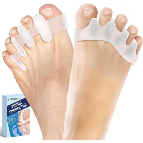 BLUEDEER 4 Stück Zehenspreizer Silikon, Hammerzehen Korrektoren, Zehentrenner für Pediküre Zehenkorrektur Hallux Valgus, Universalgröße für Damen und Herren Sonstige Bandagen