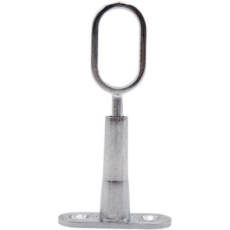 4 Support pour Barre Penderie Ovale  Hauteur 45 à 80mm Support Central de Tube pour Armoire Penderie Vetement, Tringle Rideau Plafond