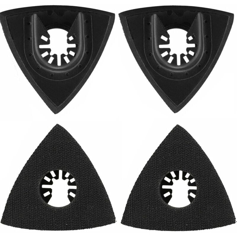 4 supports à sable triangulaires de 80mm, pelles pivotantes polyvalentes, accessoires d'outils électriques multifonctionnels