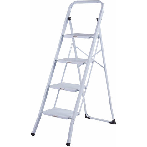 4 tabourets en acier 4 étapes blanches étape rapide brixo