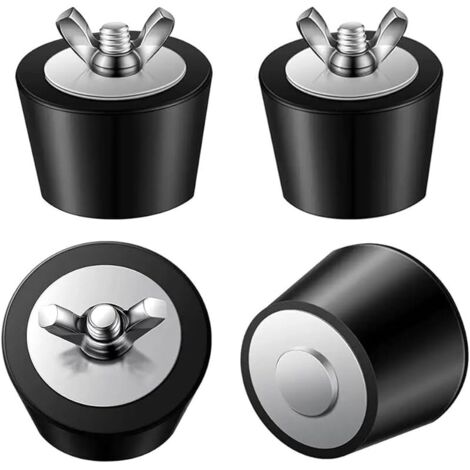 4 tailles de bouchons d'hivernage de piscine, 25 mm + 32 mm + 38 mm + 51 mm en caoutchouc pour piscine, bouchons d'extension d'hiver, bouchons de vidange pour piscine, tuyaux de vidange
