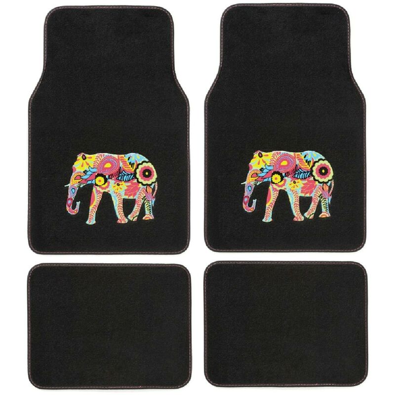 4 Tapis moquette Indian Elephant - Noir - Noir