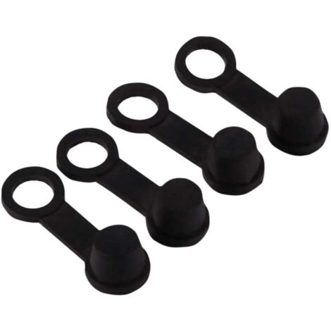 4 tappi a vite per spurgo freni, tappo antipolvere per spurgo freni, tappo antipolvere per grasso per spurgo freni in gomma nera da 8 mm per motocicletta