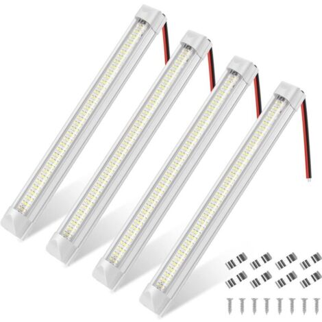 4-teilige 12V LED-Innenraumleuchte mit 108 LEDs und Ein-/Ausschalter für Van, Camping, LKW und Boot