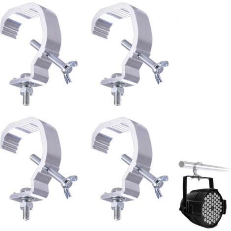 4-teilige Bühnenlichtklemmen, Bühnenlampenclip, robuste Bühnenlichtklemme, für Traversenklemmen und DJ-Scheinwerfer, geeignet für 30–52 mm Rohre FLITI