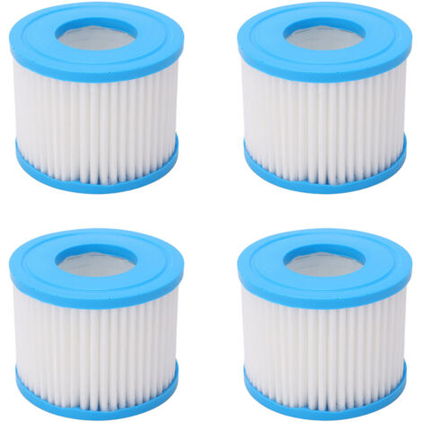 4-teilige Spa-Filterkartusche 104x52x80 mm Polyurethan und Vliesstoff für Schwimmbäder und Spas